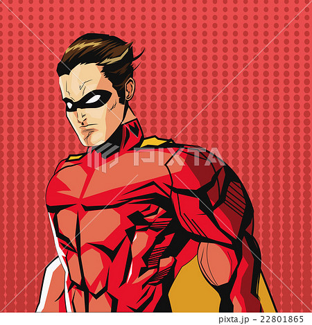 Draw of Superhero cartoon, vector illustration 22801865