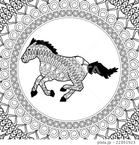 Animal design. Adult coloring concept. white 22801923