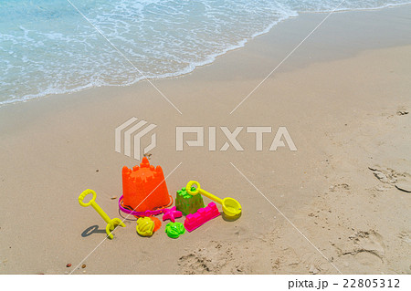 Beach toys on sea beach 22805312