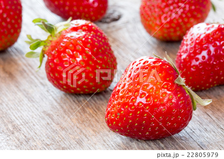 Close up view of fresh strawberry 22805979