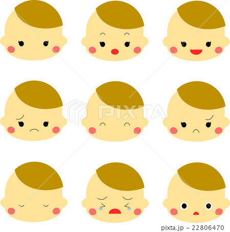 赤ちゃん　いろいろな表情 22806470