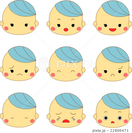 赤ちゃん　いろいろな表情 22806471