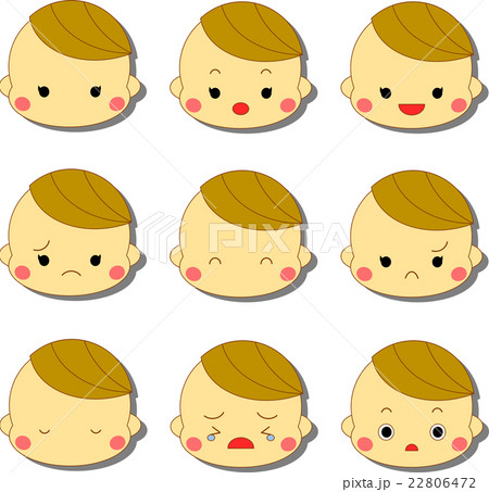 赤ちゃん　いろいろな表情 22806472