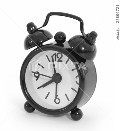 Black alarm. isolated on white with clipping path. 22806721