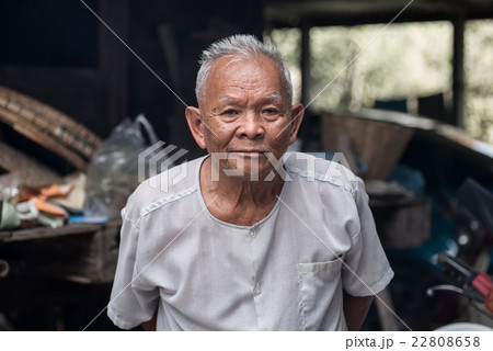 Portrait of happy mature asian man Portrait of happy mature asian man 22808658