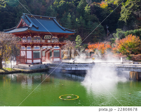 勝尾寺山門と水煙 22808678