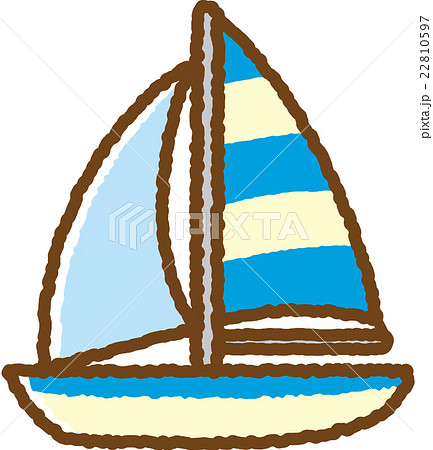Yacht Blue Stock Illustration