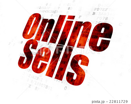 Marketing concept: Online Sells on Digital 22811729