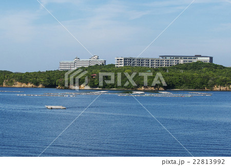 賢島の風景　英虞湾と志摩観光ホテル　伊勢志摩観光スポット 22813992