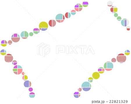 水玉模様のフレーム 22821329