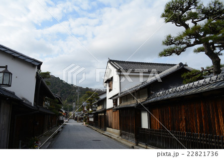 近江商人の街並み 町家 商家 滋賀県近江八幡市新町周辺の写真素材