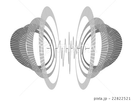 Abstract repeated monochrome circles in 22822521