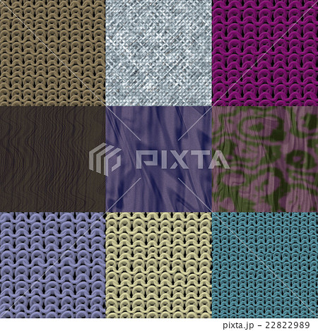 Set of fabric knit generated textures Set of fabric knit generated textures 22822989