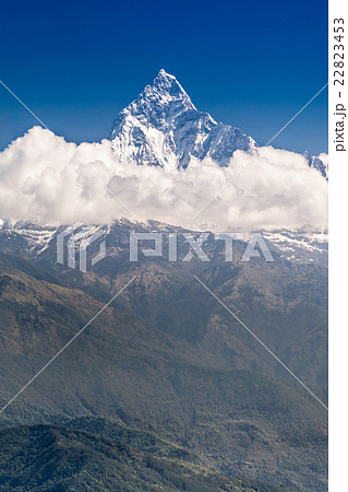 Machhapuchhre and Annapurna mountains 22823453