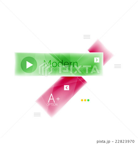 Colorful stripes glass geometric infographics 22823970