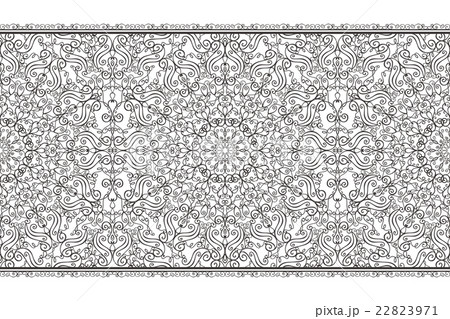 Ethnic seamless pattern border.Swirls,ornate strip 22823971