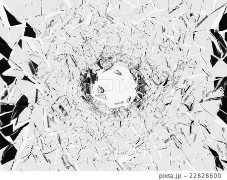 Shattered white glass Shattered white glass 22828600