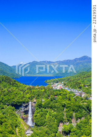 日光　明智平展望台からの眺め（中禅寺湖側） 22829501