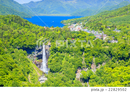 日光　明智平展望台からの眺め（中禅寺湖側） 22829502