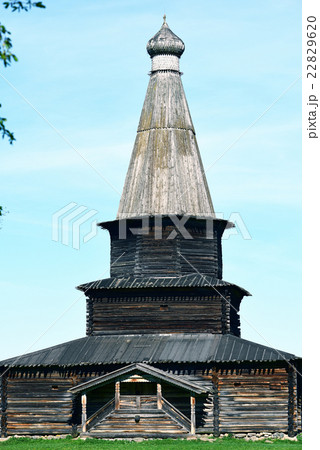 Old wooden eastern orthodox church in Russia 22829620