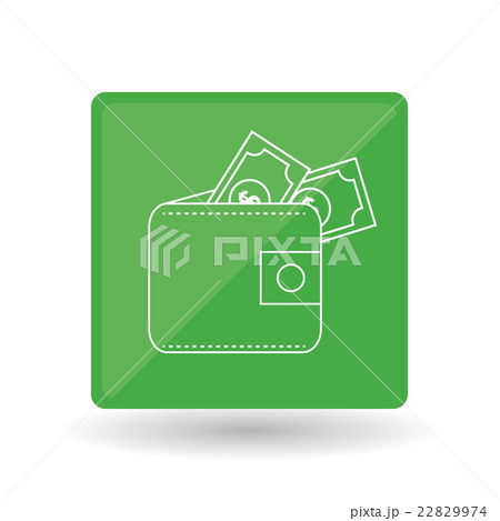 wallet icon design, vector illustration 22829974