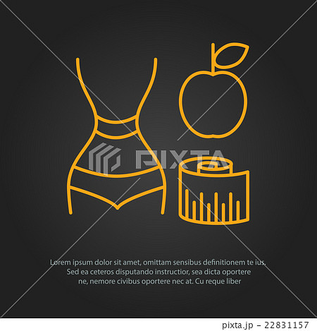 Fitness line art icon for your design 22831157