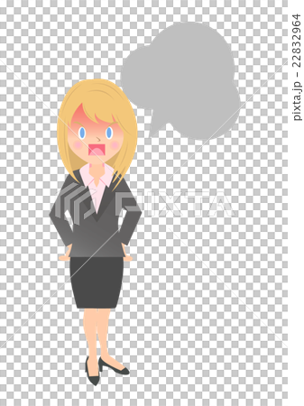 An angry female office worker An angry female office worker 22832964