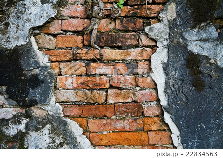 Moldy brick wall background 22834563