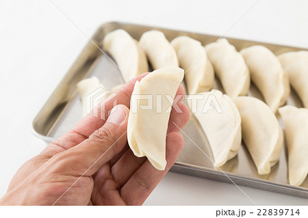 生餃子　白バック 22839714