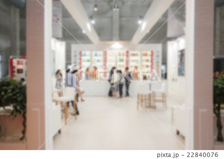 Defocused background of a trade show 22840076