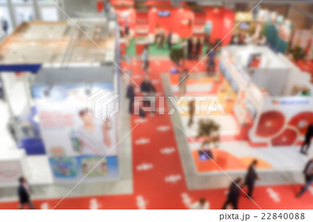 Defocused background of a trade show 22840088