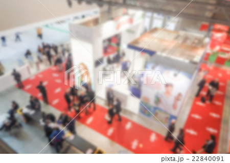 Defocused background of a trade show 22840091