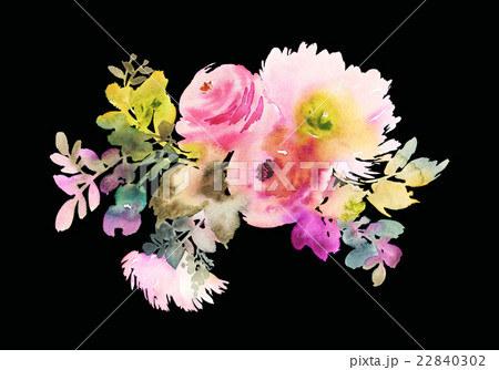 Flowers watercolor illustration 22840302