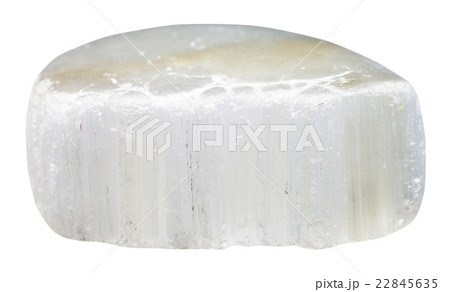 tumbled Ulexite (TV rock) stone isolated 22845635