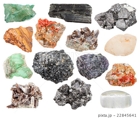 set of various minerals - magnetite, axinite, etc 22845641