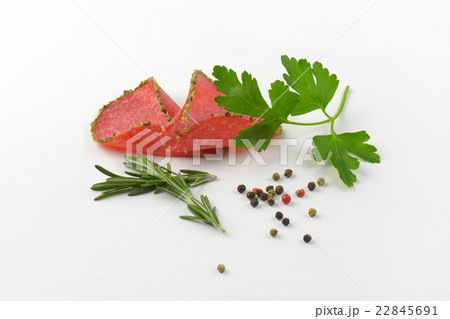 slices of pepper salami slices of pepper salami 22845691