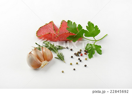 slices of pepper salami slices of pepper salami 22845692