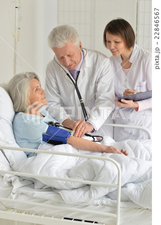 Senior woman in hospital 22846567