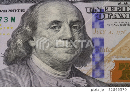 Franklin portrait on banknote 22846570