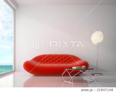 Interior of modern design room 3D rendering Interior of modern design room 3D rendering 22847148