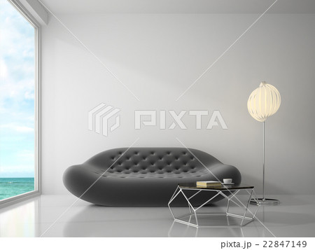 Interior of modern design room 3D rendering 22847149