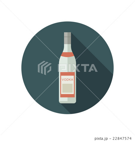 Vodka icon in flat style 22847574