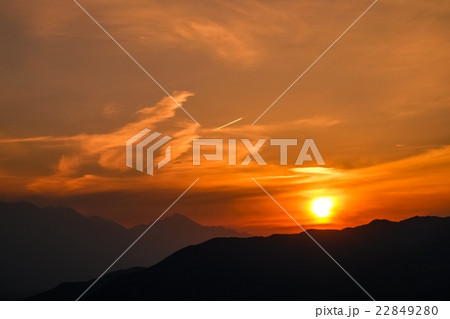 甲府盆地の夕暮れ (12) 甲府盆地の夕暮れ (12) 22849280