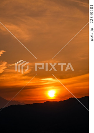 甲府盆地の夕暮れ (13) 甲府盆地の夕暮れ (13) 22849281