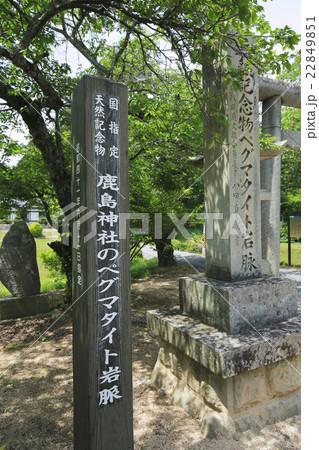 鹿島神社のペグマタイト岩脈、 22849851