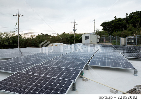 Solar power energy panel on roof top 22852082