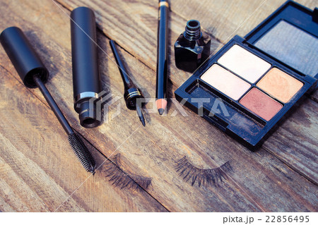 Cosmetics for eyes: pencil, mascara, eyeliner,   22856495