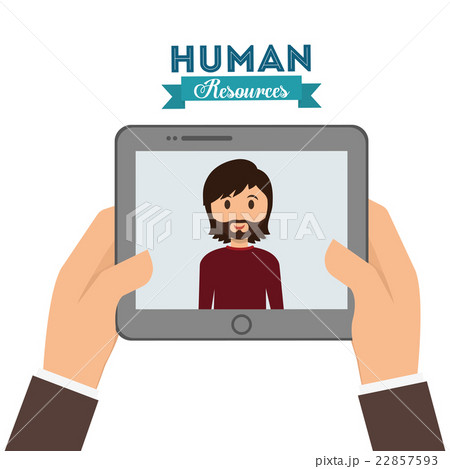 Human resources design. Person icon. Isolated 22857593