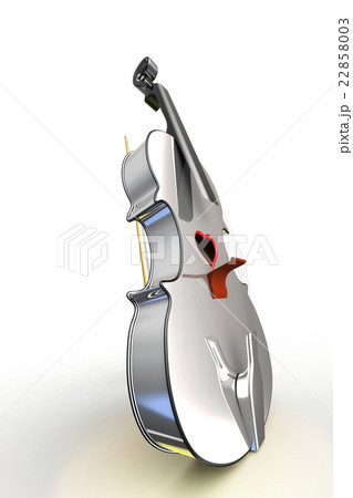 3D illustration of a Violin, musical instrument. 22858003