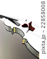 3D illustration of a Violin, musical instrument. 22858008